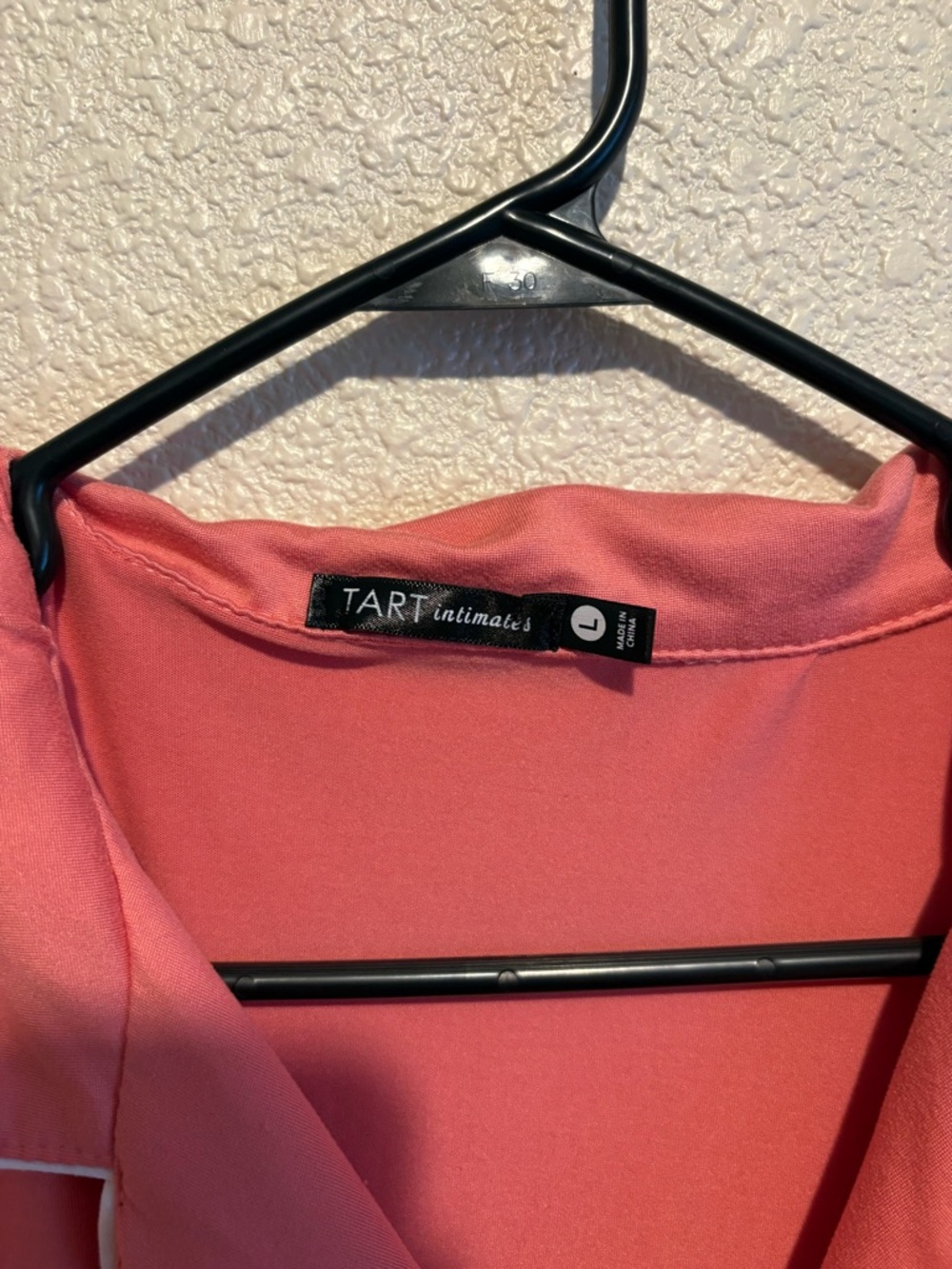 Tart Intimates Coral Short-Sleeve Pajama Set with White Trim - Picture 3 of 6
